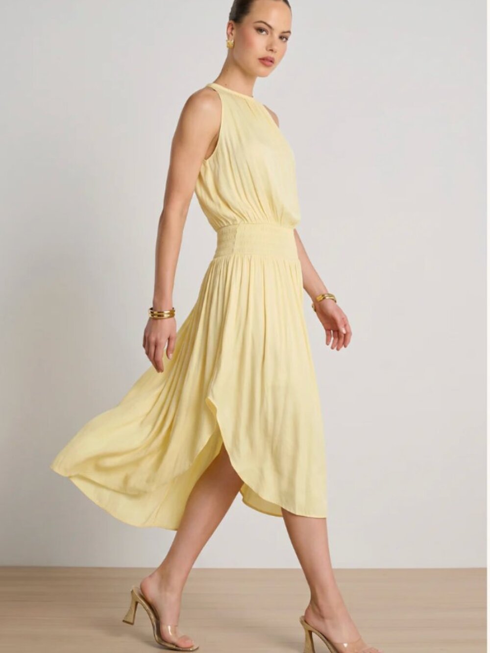 The Noli Shop - Emelia Halter Dress - NWT- XS-Sunshine Yellow